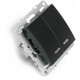 Выключатель 2-клавишный с индикатором Stekker Эрна PSW10-9102-03 49147