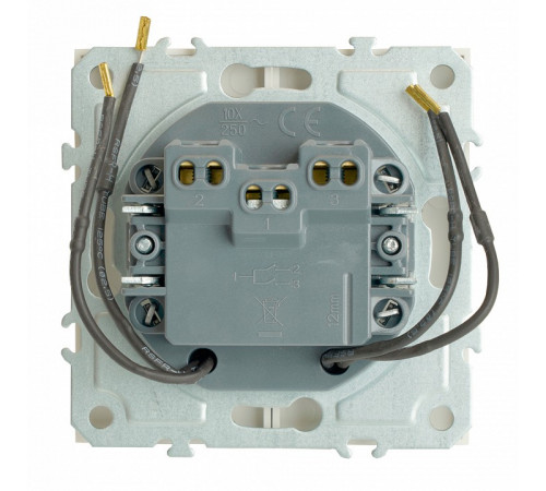 Выключатель двухклавишный c индикатором Stekker RSW10-5102-01 Эмили 49864 Выключатель двухклавишный c индикатором Stekker RSW10-5102-01 Эмили 49864