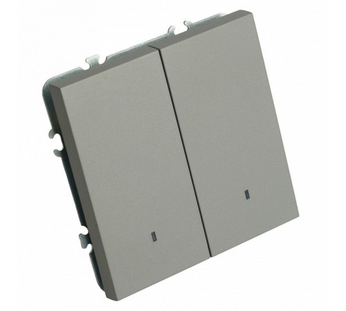 Выключатель 2-клавишный c индикатором Stekker Эмили RSW10-5102-10 49942