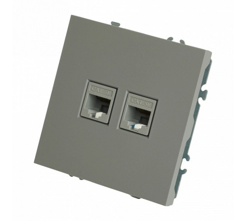Розетка компьютерная 2-местная RJ-45 Stekker Эмили RST00-5111-10 49952 Розетка компьютерная 2-местная RJ-45 Stekker Эмили RST00-5111-10 49952