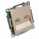 Розетка компьютерная 2-местная RJ-45 Stekker Катрин GLS00-7109-02 50004