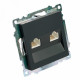 Розетка компьютерная 2-местная RJ-45 Stekker Катрин GLS00-7109-05 50007