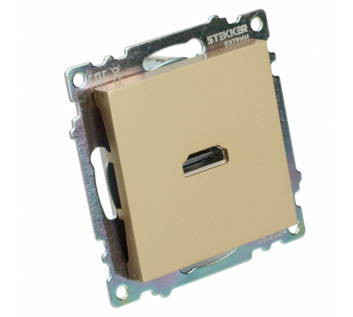 Розетка HDMI 2.1 Type A Stekker Катрин GLS00-7118-08 50060 Розетка HDMI 2.1 Type A Stekker Катрин GLS00-7118-08 50060
