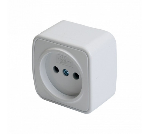 Розетка накладная 1-местная Stekker Basic PST10-501-20 50074