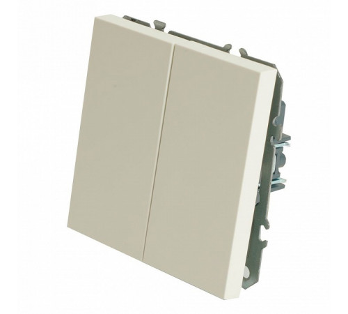 Выключатель двухклавишный Stekker Эмили RSW10-5111-01 50162 Выключатель двухклавишный Stekker Эмили RSW10-5111-01 50162
