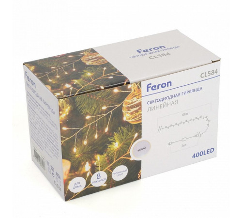 Светодиодная гирлянда линейная Feron CL584 51448 Светодиодная гирлянда линейная Feron CL584 51448