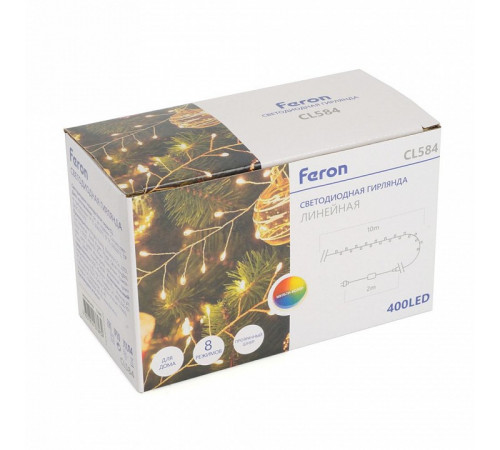 Светодиодная гирлянда линейная Feron CL584 51449 Светодиодная гирлянда линейная Feron CL584 51449