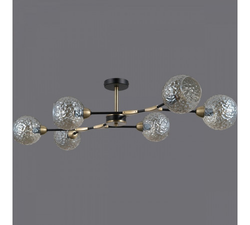 Люстра на штанге Illumico IL0253-6CSQ-79 BK AB Люстра на штанге Illumico IL0253-6CSQ-79 BK AB
