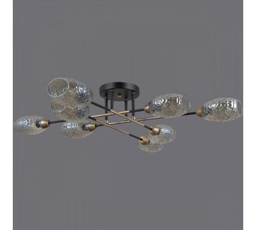 Люстра на штанге Illumico IL0255-8CSQ-79 BK AB Люстра на штанге Illumico IL0255-8CSQ-79 BK AB