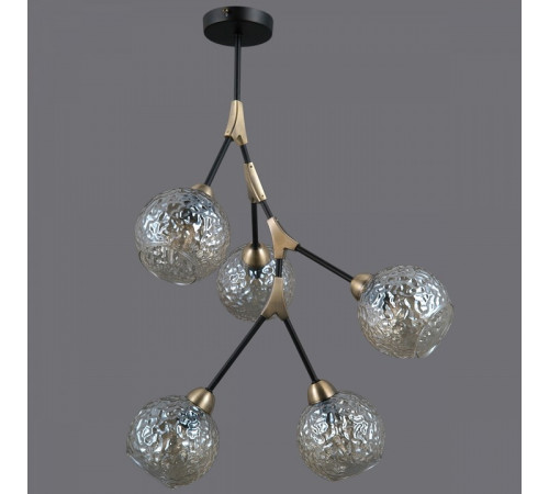 Люстра на штанге Illumico IL0263-5PSQ-79 BK AB