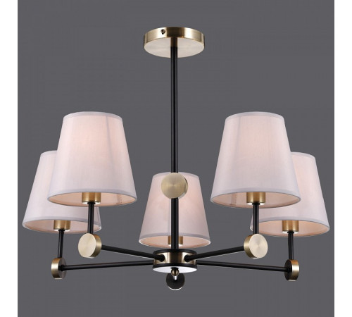 Люстра на штанге Illumico IL0394-5CSQ-24 BK AB CASTOR Люстра на штанге Illumico IL0394-5CSQ-24 BK AB CASTOR