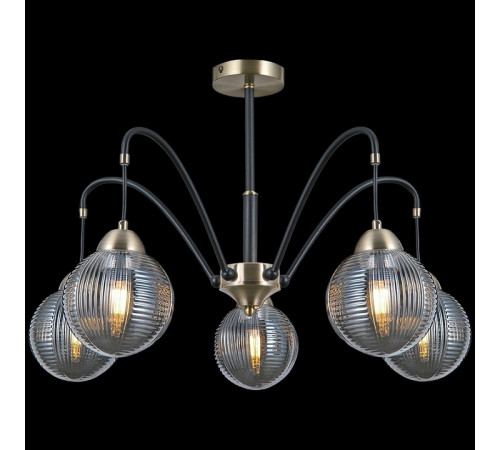 Люстра на штанге Illumico IL0433-5PSQ-79 BK AB