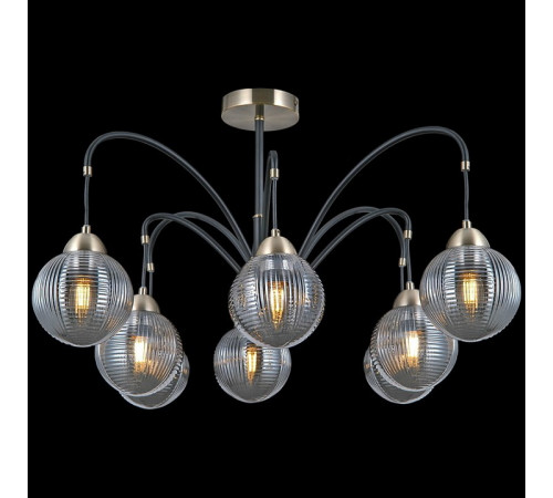 Люстра на штанге Illumico IL0433-8PSQ-79 BK AB