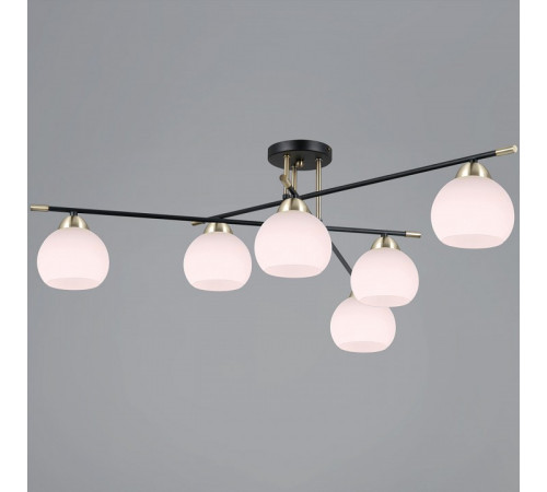 Потолочная люстра Illumico IL0446-6CSQ-24 BK AB LIBRA