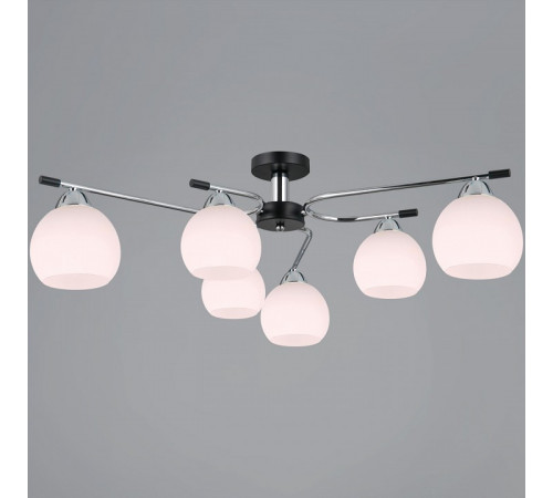 Потолочная люстра Illumico IL0638-6CSQ-24 CR BK LIBRA Потолочная люстра Illumico IL0638-6CSQ-24 CR BK LIBRA