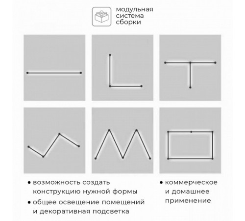 Настенно-потолочный светильник IMEX Thin & Smart IL.0060.5000-500-WH Настенно-потолочный светильник IMEX Thin & Smart IL.0060.5000-500-WH