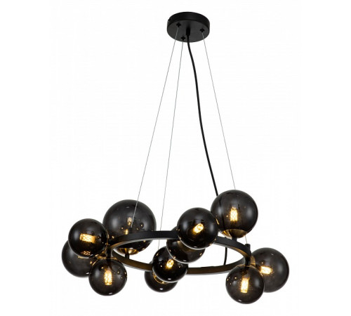 Подвесная люстра Indigo Molecola 11018/11P Black V000195