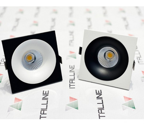 Встраиваемый светильник Italline IT06-6016 black 3000K Встраиваемый светильник Italline IT06-6016 black 3000K