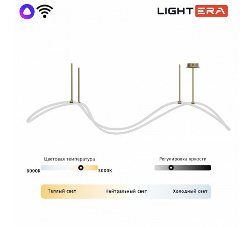 Потолочная люстра Lightera Nyasa LE117L-150GB WIFI