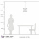 Подвесная люстра Lumina Deco Waldorf LDP 1140-4 BK+MD