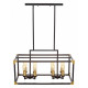 Подвесная люстра Lumina Deco Waldorf LDP 1140-8 BK+MD