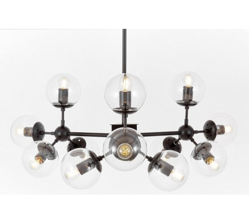Люстра на штанге Lumina Deco Zodiak LDP 160-12 BK+PR Люстра на штанге Lumina Deco Zodiak LDP 160-12 BK+PR