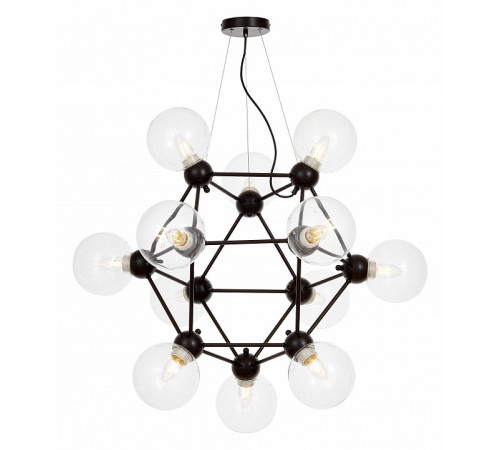 Подвесная люстра Lumina Deco Zodiak LDP 160N-12 BK+PR Подвесная люстра Lumina Deco Zodiak LDP 160N-12 BK+PR