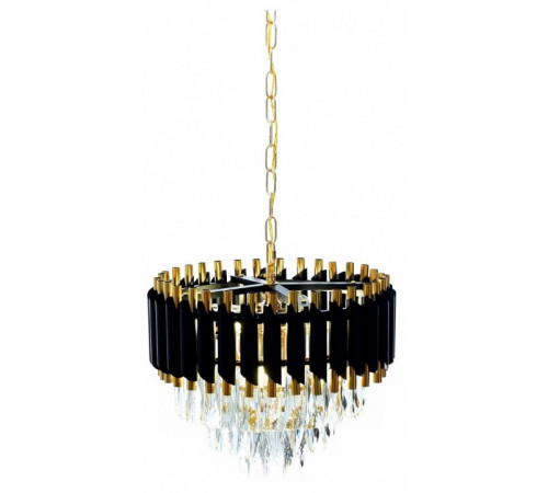 Подвесная люстра Lumina Deco Funneli LDP 6003-400 BK+F.GD