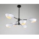 Подвесная люстра Lumina Deco Romina LDP 6037-6 WT+BK