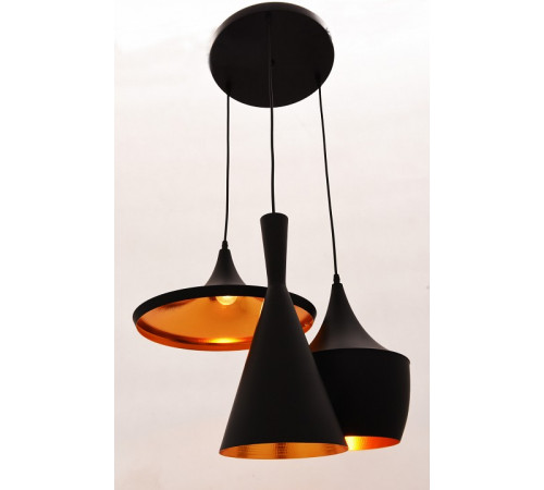 Подвесная люстра Lumina Deco Foggi LDP 7712-3 BK