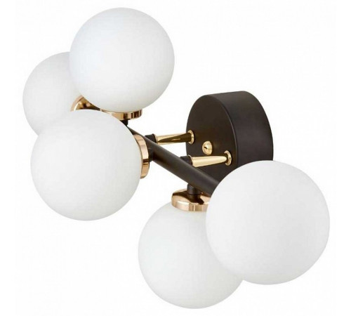 Настенный светильник Lumina Deco Marsiada LDW 6033-5 BK+F.GD