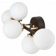 Настенный светильник Lumina Deco Marsiada LDW 6033-5 BK+F.GD