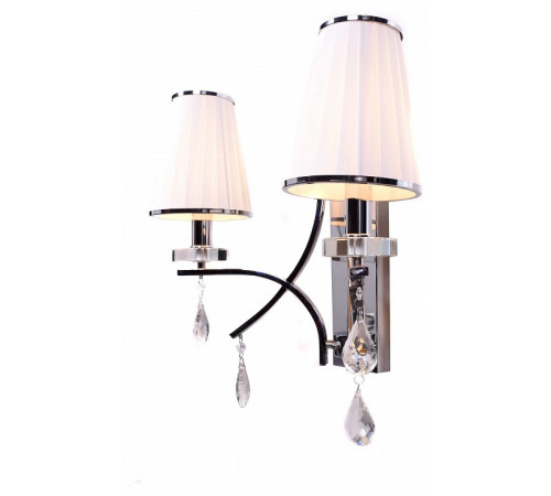 Бра Lumina Deco Glamour LDW 66247-2 WT+CHR Бра Lumina Deco Glamour LDW 66247-2 WT+CHR