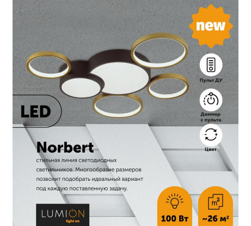 Потолочная люстра Lumion Norbert 5255/99CL