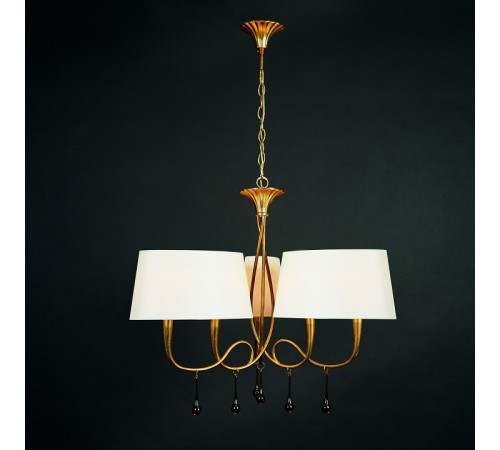 Подвесная люстра Mantra Paola Painted Gold 3540