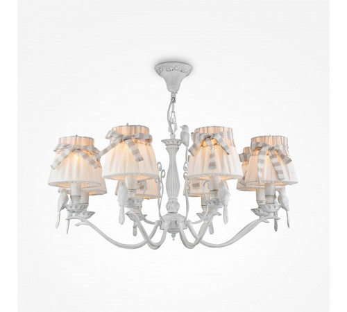 Подвесная люстра Maytoni Bird ARM013-08-W Подвесная люстра Maytoni Bird ARM013-08-W