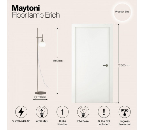 Торшер Maytoni Erich MOD221-FL-01-N Торшер Maytoni Erich MOD221-FL-01-N