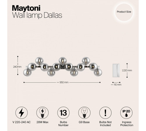 Бра Maytoni Dallas MOD547WL-13CH