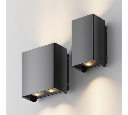Уличный настенный светильник Maytoni Shell O570WL-L10B3K