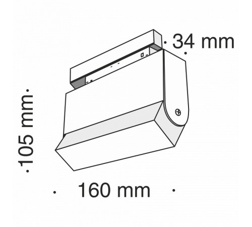 Трековый светильник Maytoni Technical Basis Rot TR013-2-10W3K-B-1 Трековый светильник Maytoni Technical Basis Rot TR013-2-10W3K-B-1