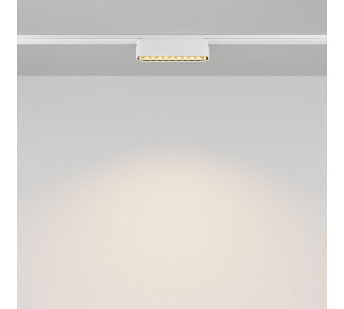 Трековый магнитный светильник Maytoni Basis Grid TR084-1-6W3K-W Трековый магнитный светильник Maytoni Basis Grid TR084-1-6W3K-W
