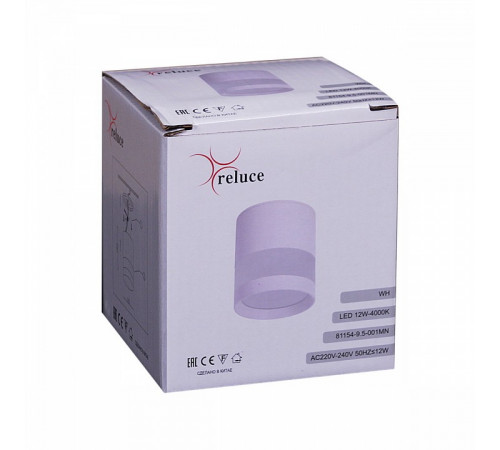 Накладной светильник Reluce 81154-9.5-001MN LED12W WH
