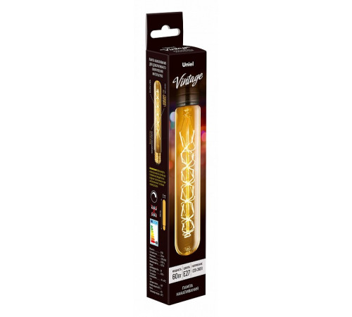 Лампа накаливания (UL-00000485) Uniel E27 60W золотистая IL-V-L32A-60/GOLDEN/E27 CW01