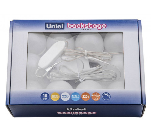 Подсветка для зеркал Uniel Backstage белый (UL-00006857) ULM-F50-8W/SW/10/DIM IP20 White Подсветка для зеркал Uniel Backstage белый (UL-00006857) ULM-F50-8W/SW/10/DIM IP20 White