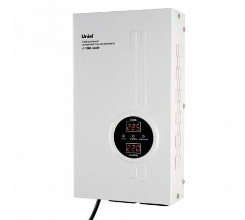 Стабилизатор напряжения Uniel U-DTRS-500W UL-00010576 Стабилизатор напряжения Uniel U-DTRS-500W UL-00010576