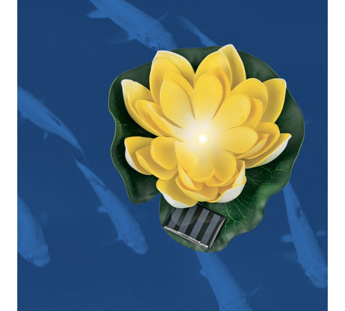 Светильник на солнечной батарее Uniel USL-S-827/PT060 YELLOW WATERLILY UL-00011600 Светильник на солнечной батарее Uniel USL-S-827/PT060 YELLOW WATERLILY UL-00011600