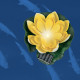Светильник на солнечной батарее Uniel USL-S-827/PT060 YELLOW WATERLILY UL-00011600