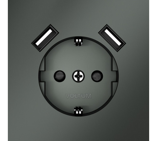 Розетка с USB, А+А Voltum S70 VLS040406