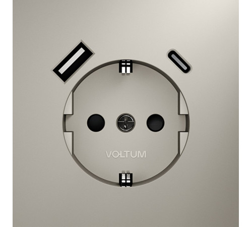 Розетка с USB, A+C Voltum S70 VLS040503 Розетка с USB, A+C Voltum S70 VLS040503
