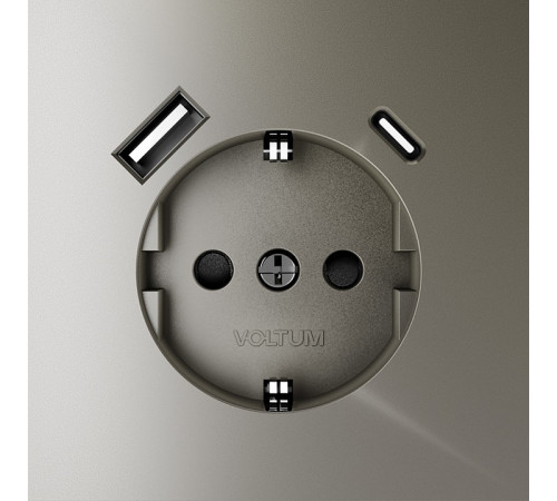 Розетка с USB, A+C Voltum S70 VLS040504 Розетка с USB, A+C Voltum S70 VLS040504